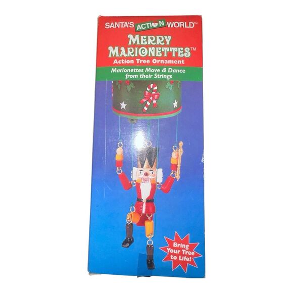 Kurt Adler Santa’s Action World Merry Marionettes Nutcracker Moves Dances New - Picture 1 of 6